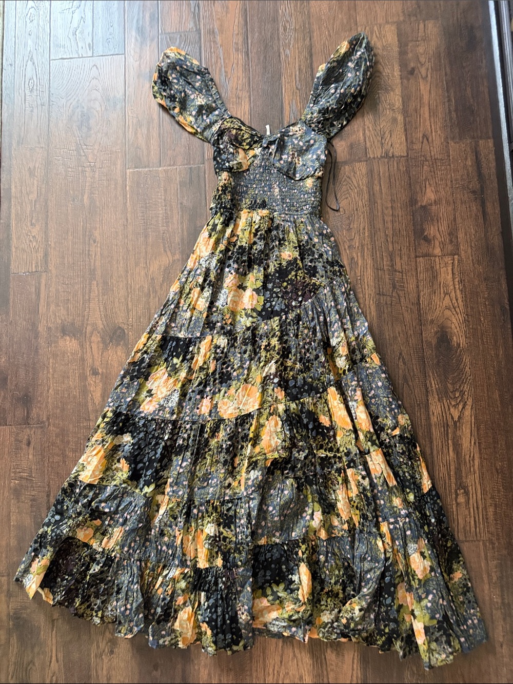 Free People Floral Tiered Maxi Dress